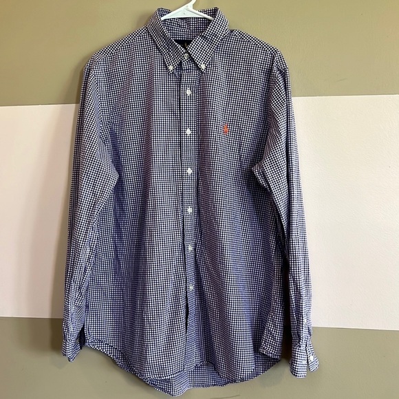 Ralph Lauren Other - Ralph Lauren Men Casual Shirt Front Buttons Plaid Size : large